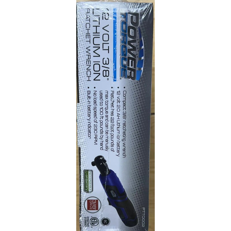 POWER TORQUE 12 VOLT 3/8" RATCHET WRENCH