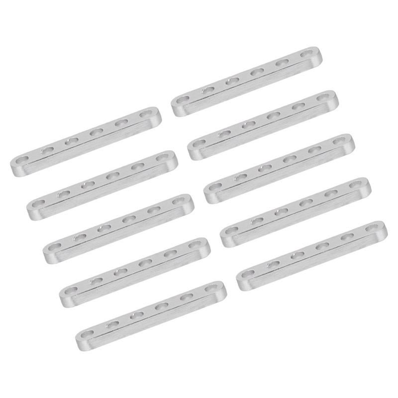 10pcs Flat Straight Braces Fixing Aluminum 4 X 8mm Connect
