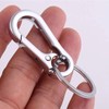aoozleny 4pcs Keychain Clip Key Ring, Metal Carabiner Clips Keyring