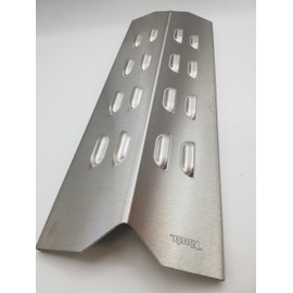 Koch #55 High Quality Flame Distributor 395 x 145 mm for Gas Barbecue Flame Plate Burner Cover Stainless Steel V2A Thickness 1.25 mm 650 g Solid Quality Made in Germany e.g. Landmann