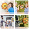 26 Inches Double-sided Foldable Kids Dart Board Set, Velcro Dart