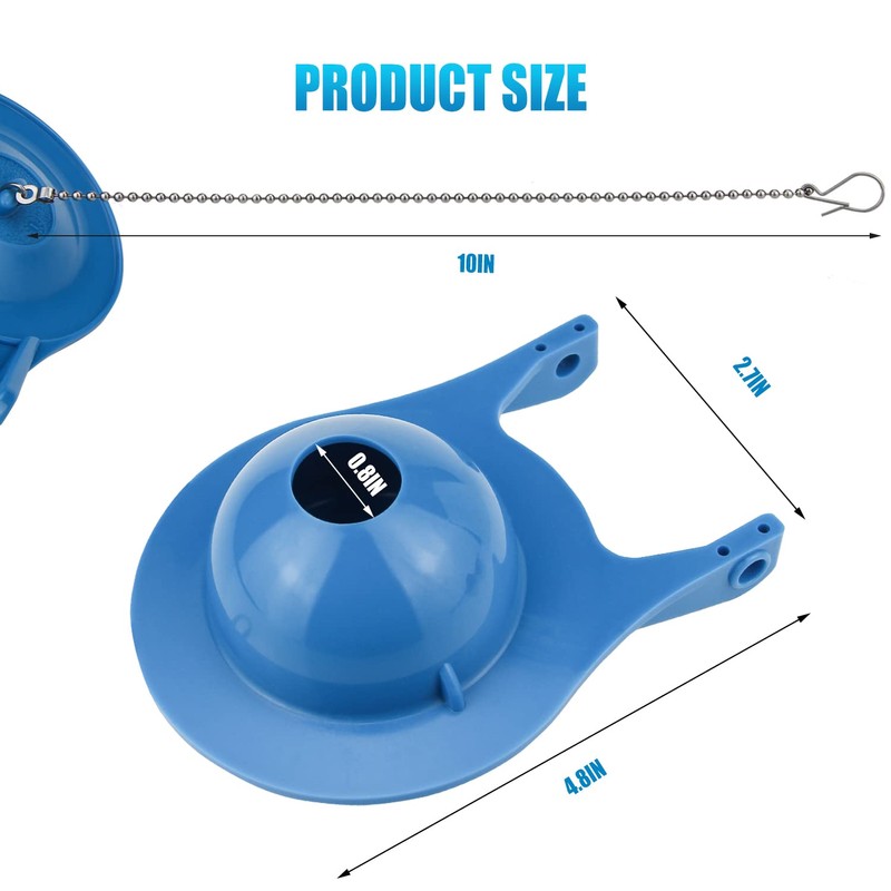 Toilet Flapper Replacement for Gerber 99-788, 3inch with Toilet Handle