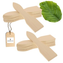 2 x 8 Hofmeister® Wooden Raclette Scraper, 13 cm, Protects Coated Raclette Pans, Heat-Resistant Raclette Spatula from Europe, Sturdy Raclette Accessories Made of Homemade Beech