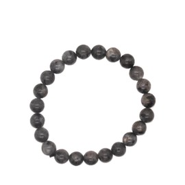H&H Spirit Jewerly Lavrakit Natural Gemstone Bracelets Natural Stones Ball Bracelet 8 mm Beads for Men and Women, Gemstone, Semi-precious stones