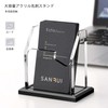 SANRUI Vertical Business Card Holder Acrylic Black Base Desktop Business