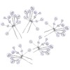 RoseRolan Pearl Hair Pin, Wedding, Party, Formal, 5 Pieces