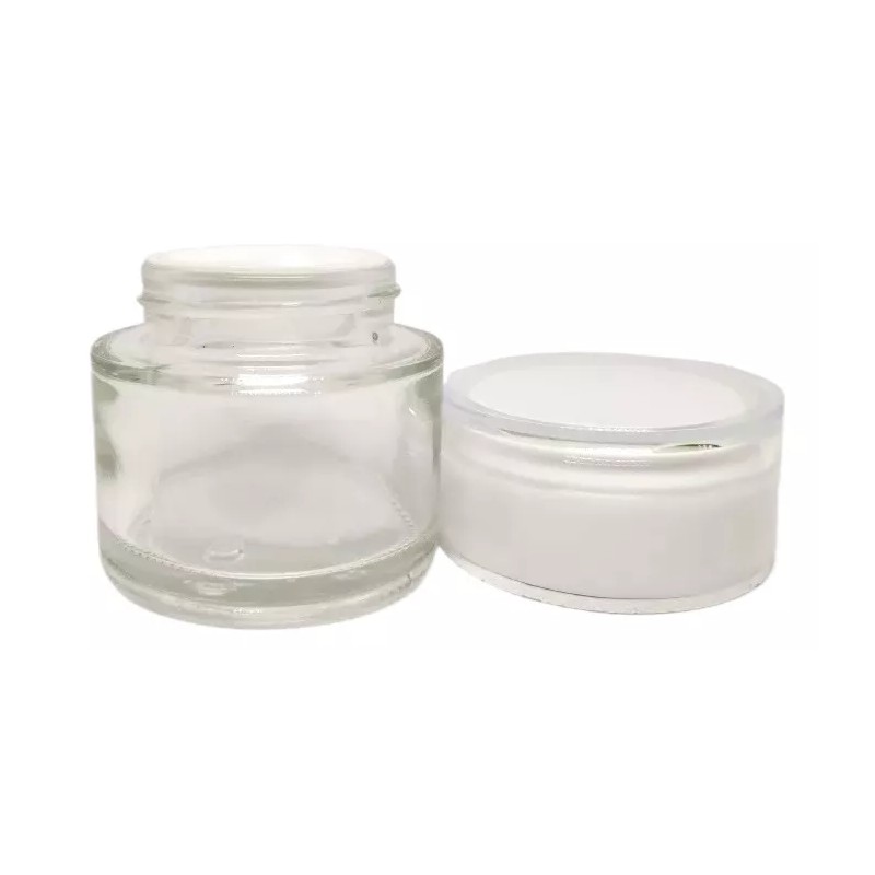 Meliars Pomadera De Cristal 30 Grs Y 60 Grs Blanca