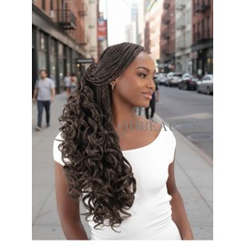 CHERISH SYNTHETIC CURLY BOUNCY HAIR EXTENSION BRAID - 4 x SPIRAL FRENCH CURL 18 (COLOR 4 DARK BROWN)
