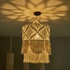 Giilayky Handmade Wall Tapestry Lampshade Macrame Boho Decor Handcraft Tapestry