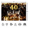 Newsely 40th Birthday Backdrop 7Wx5H Photography Cheers to 40 Years