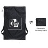 Maishijie 2 x Heavy Duty Cotton Linen Laundry Bags (Black-1)