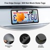Real Carbon Fiber License Plate Frame – 1 Pack, Handcrafted
