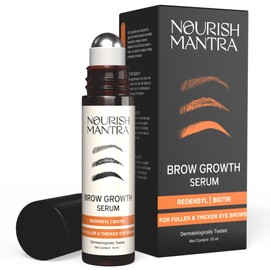 NOURISH MANTRA Lingtoolator ra - Brow Growth Serum  Formulated with Redensyl, Biotin, Peptides  Amino Acids  for Brow Growth and Thickness  Eyebrow...