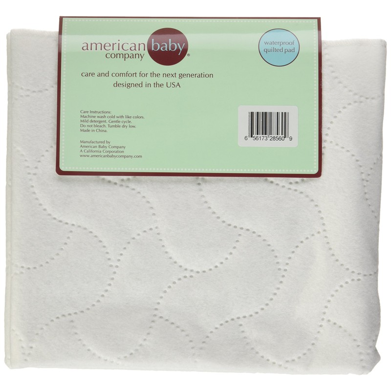 American Baby Company Waterproof Embossed Quilt-Like Flat Bassinet Protective Pad