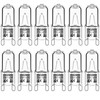 Haraqi 12 Pack G9 Halogen Bulbs 42W 230V 2800K Warm