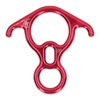 Descender Gear Aluminium Alloy 40KN Pulling Force Ox Horn Shaped