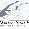 Moin Socks New York: Tea Towel/Drying Towel/Kitchen Towel with Map