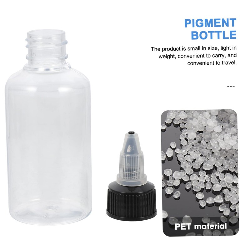 SAFIGLE 20Pcs Translucent Dispenser Bottle Reusable Squeeze Bottles for Liquid