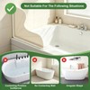 HJUHBDJ 2 Pc All-Silicone Shower Splash Guard with Suction Cups,