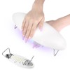 wenxintek UV-LED-Nagellampe Armauflage, 2 in 1 weiche Maniküre Handauflage Kissen