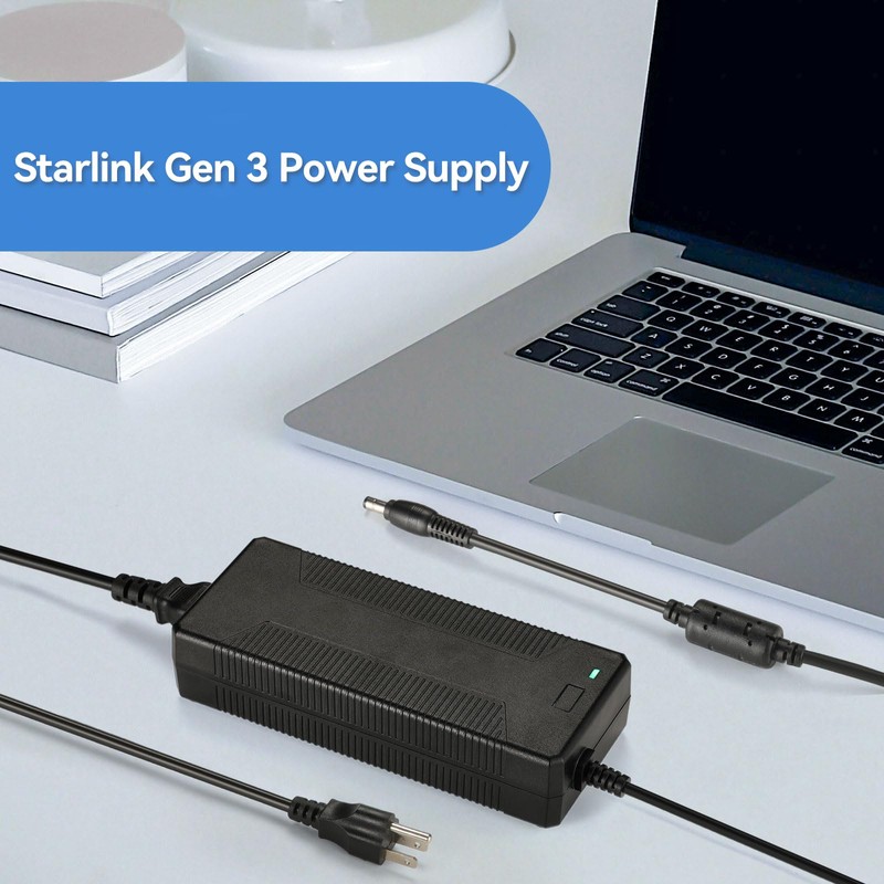 57V Power Supply for Starlink Gen 3 Router, Compatible with