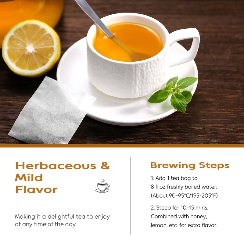 FullChea - Turmeric Ginger Cinnamon Tea Bags, 120 Teabags, 2g/bag