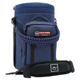 NATURE PIONEOR Insulated Water Bottle Holder with Shoulder Strap for One Gallon 128OZ Sports Water Jugs Bottles, Carrier/Pouch Sleeve for Outdoor Camping, Hiking,Gym