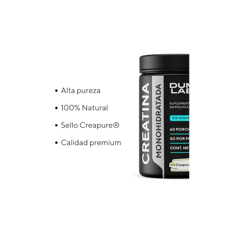 Creatina Monohidratada, Alta Pureza 300g | Dumo Labs