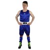 FIRE SPORTS® Uniforme Oficial Azul Box Olímpico Varonil (Azul, Chico)
