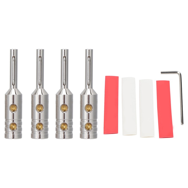 Monosaudio B80（R）Banana Plug Pure Copper Power Plug Connector for Professional