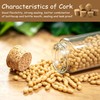 TAHULIK 30PCS Natural Corks Stoppers, Assorted Sizes, Soft Wood Tapered