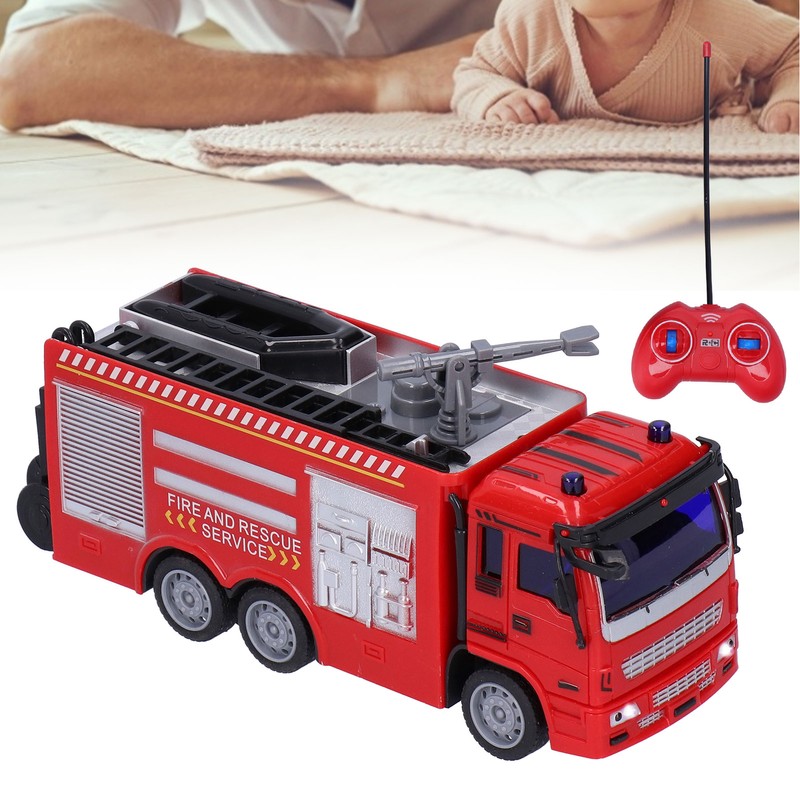 1:30 Fire Fighting Truck Model Remote Control Light Sound Simulation