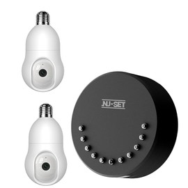 NU-SET Smart Home Combo 1 Smart Key Storage Lockbox and 2 WiFi Cameras