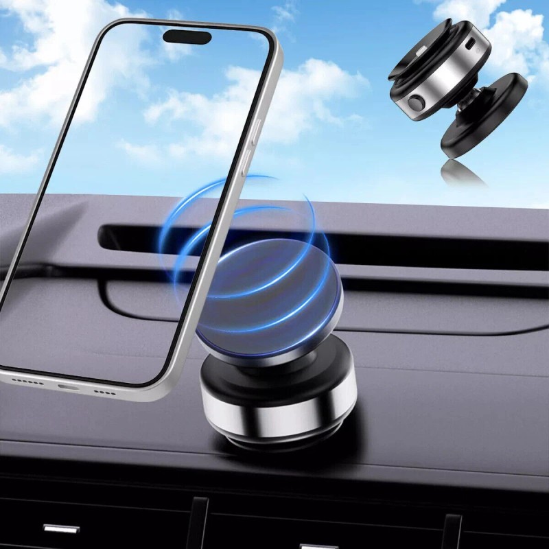 Universal 360° Rotation Electric Vacuum Magnetic Suction Cup Car Phone