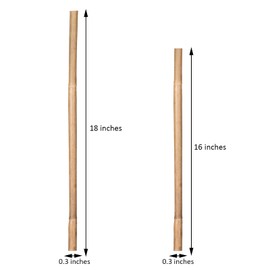 GAGINANG Plant Stakes Natural Garden Bamboo Sticks for Indoor and Outdoor, 20pcs for Tomatoes, Beans, Potted Plants - 18 inches