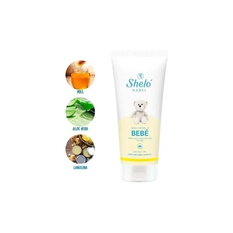 Shampoo Liquido, Para Bebe, Y Crema Corporal, Shelo Nabel..