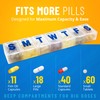 Weekly Pill Organizer - (Pack of 2) Extra Large Vitamin