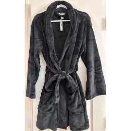 Victoria's Secret Victoria Secret Short Cozy Robe Size XS Small Black