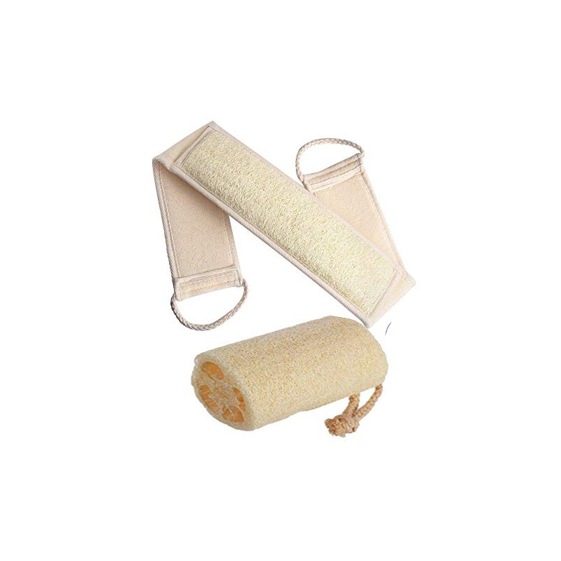 2 en 1 Set de lufa y exfoliante de espalda