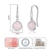 Philip Jones Rose Quartz Drop Earrings with Quote Card