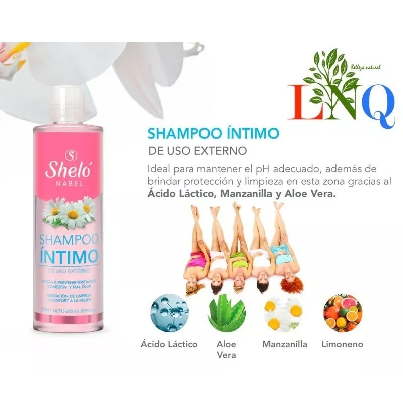 Sheló Nabel Shampoo Intimo Con, Crema Depiladora, Shelo Nabel.