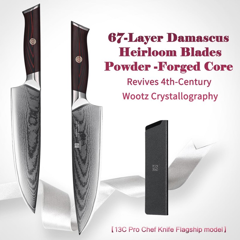 zongchuan 8" Chef Knife, Super High-end High Carbon Powdered Stainless