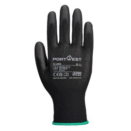 Portwest Black PU Palm Glove, Size XL