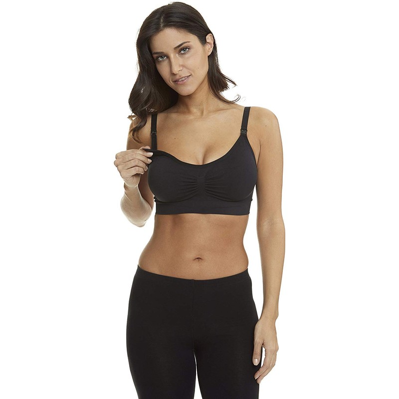 Hofish Women's 3 Pack Full Bust Seamless Breastfeeding Pregnancy Bras,