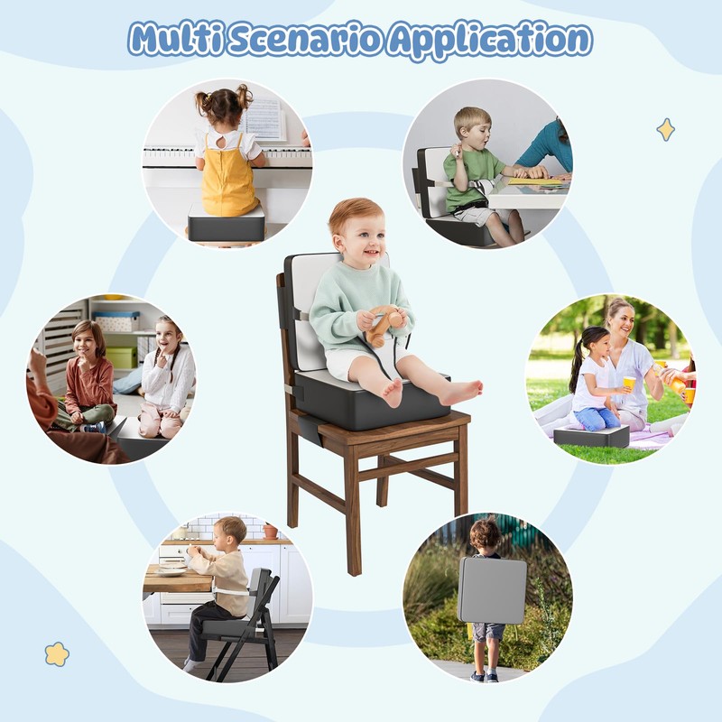 Booster Seat for Kitchen Chair, Toddler Booster Seat for Dining