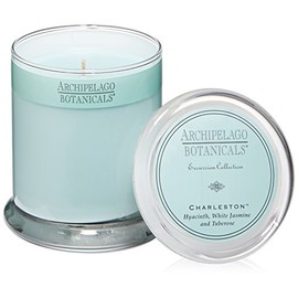 Archipelago Botanicals Charleston Glass Jar Candle | Jasmine, Tuberose and Hyacinth | Hand-Poured Premium Wax and Lead-Free Wicks | Burns Approx. 60 Hours (8.6 oz)