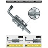 Quality Life Spring Loaded Gate Latch Pin Barrel Bolt 6in