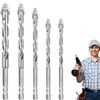 Eccentric Drill Bit Set – 5PCS Four-Flute Sawtooth Drill Bits