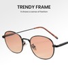 Cyxus 1562 Sunglasses Oval Frame, Mental, Women's, Small Face Effect,