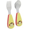 Skip Hop Toddler Utensils, Fork and Spoon Set, Monkey